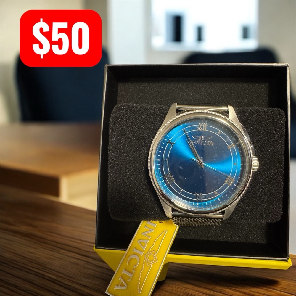 Invicta Celestial Quartz Blue Dial Men's Watch